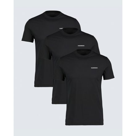 FEKETE BASIC SLIMFIT POLO 3DB